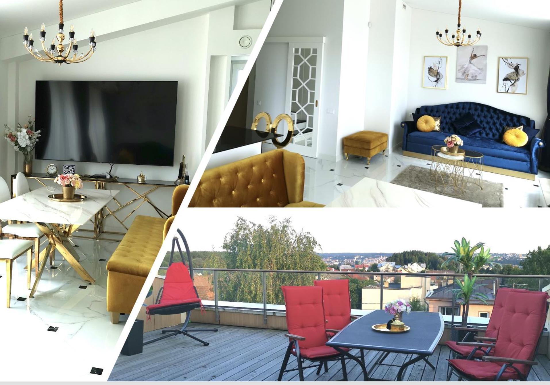Luxury Penthouse With Large Terrace & Panoramic Old Town View Leilighet VNO Eksteriør bilde